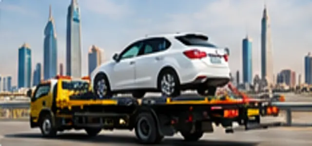 نقل المركبات الكبيرة في الخبر — سحب ونقل المركبات